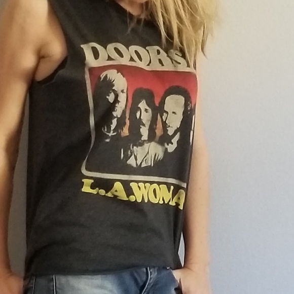 Bravado Tops - Doors Muscle Band-Tee by Bravado